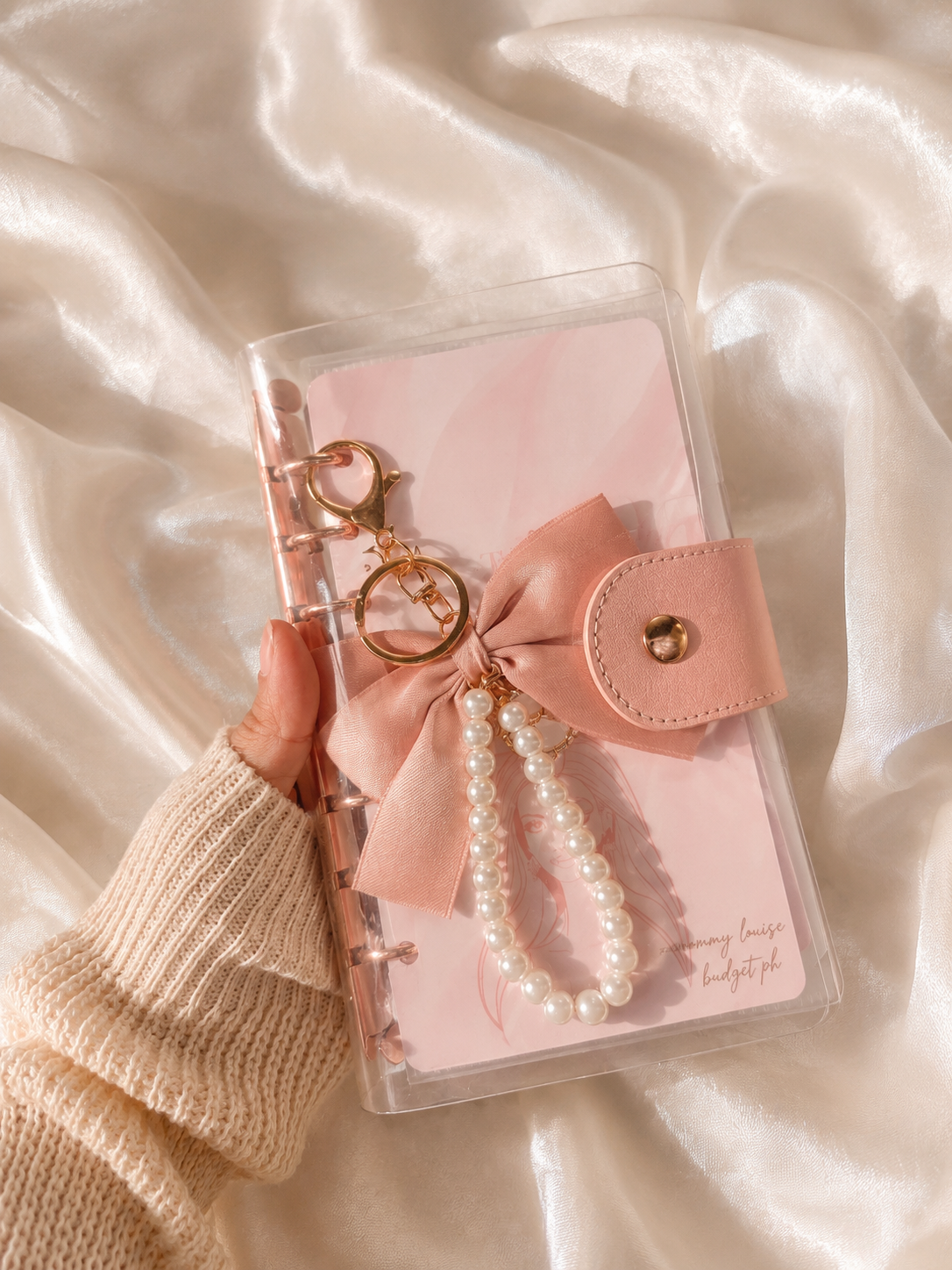 Transparent Pink Planner Case